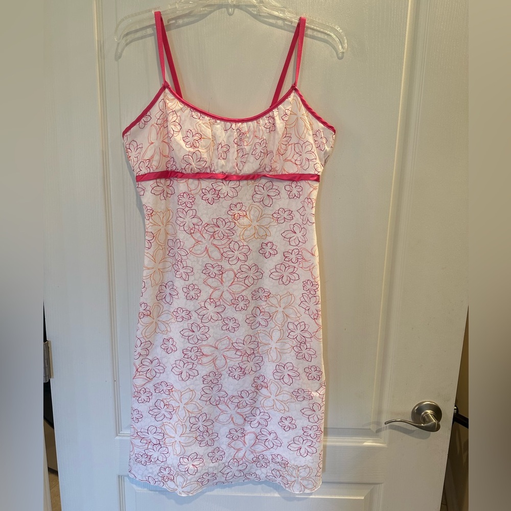 Volume one women’s vintage floral cotton blend strappy dress size 8